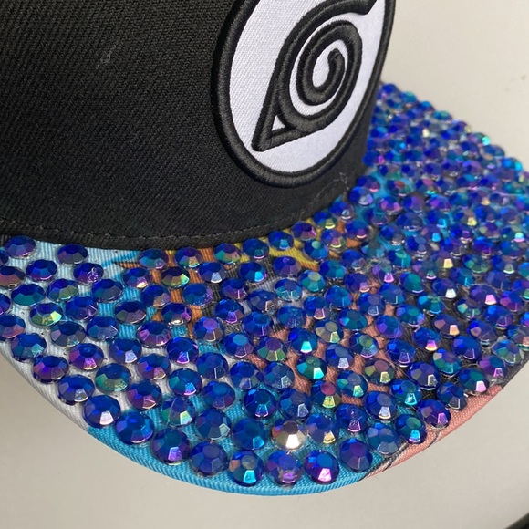 Naruto Shippuden snapback hat ball cap that has been bejewelled - Picture 2 of 7